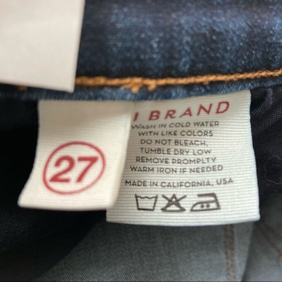 J Brand Super Skinny Mid Rise Dark Wash Jean - Picture 6 of 9